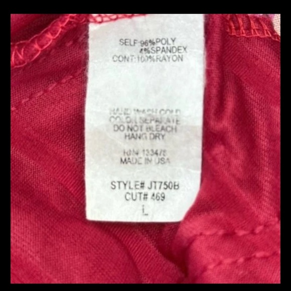 Satin & Lace Semi-Sheer Peach Blouse M Sheer Long Sleeves Pearls & Silver Studs - Picture 8 of 9